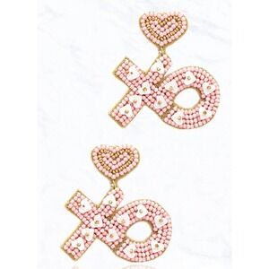 New! XO Beaded Earrings